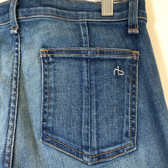 Rag & Bone Jodhpur Lambskin Legging Blue Jeans 29 - Picture 14 of 15